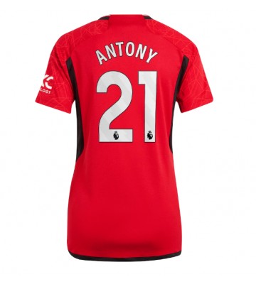 Maillot de foot Manchester United Antony #21 Domicile Femmes 2023-24 Manches Courte